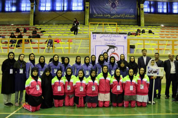  آیین افتتاحیه المپیاد ورزشی دختران دانشجوی سما در همدان 