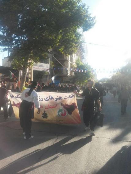 استقبال ورزشکاران همدانی از کاروان تدبیر و امید