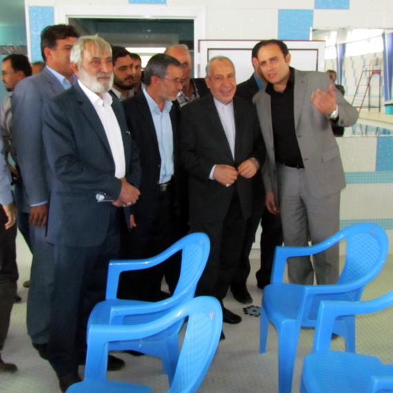  استخر سرپوشیده شهداء کبودراهنگ با حضور وزیر آمورزش و پرورش افتتاح شد 