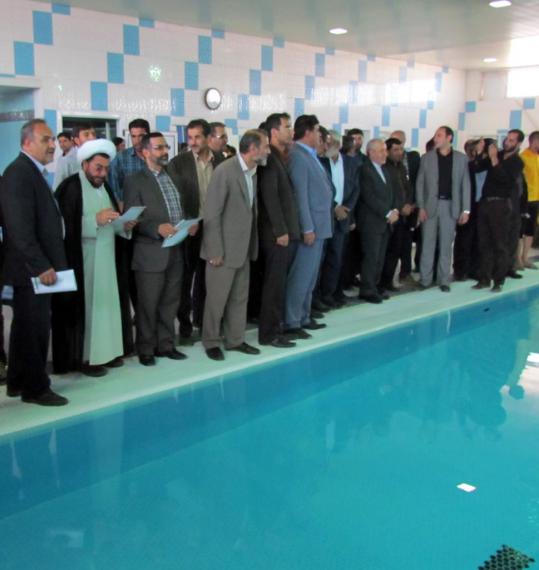  استخر سرپوشیده شهداء کبودراهنگ با حضور وزیر آمورزش و پرورش افتتاح شد 