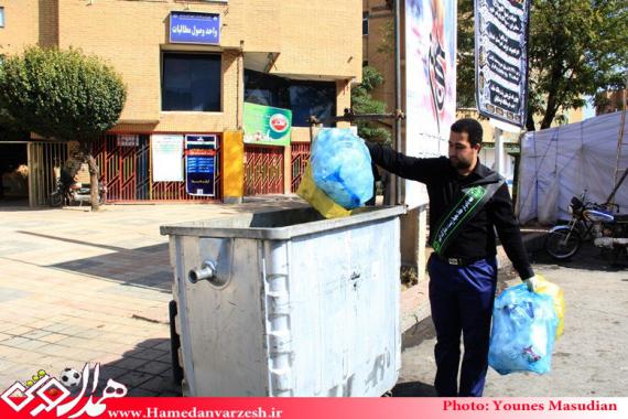 جمع آوری ظروف پلاستیکی در روز تاسوعای حسینی(ع) از سطح شهرها در سراسر کشور 