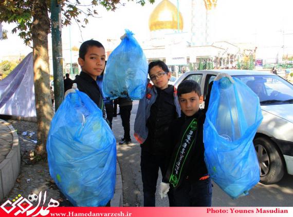 جمع آوری ظروف پلاستیکی در روز تاسوعای حسینی(ع) از سطح شهرها در سراسر کشور 