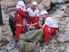 ماجرای نجات کوهنورد سقوط کرده از ارتفاعات همدان 