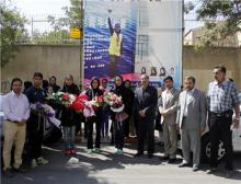مراسم استقبال از بانوی قایقرانان همدانی