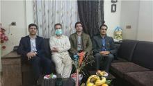 عیادت جامعه ورزشی همدان  از جانباز جنگ تحمیلی 