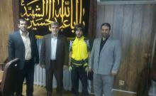 استقبال مسوولان کرمانشاه از دوچرخه سوار زائر اسدآبادی