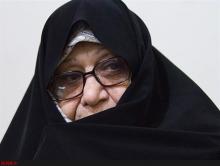 پیکر مرحومه «مرضیه حدیدچی در حرم امام خمینی تشییع شد