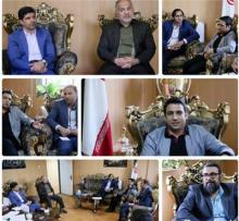 جلسه نایب رئیس فدارسیون کشتی با مدیرکل ورزش و جوانان همدان 