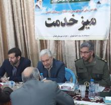 میزخدمت مسئولین دز نماز جمعه همدان 