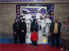 بانوان جودو کار همدان قهرمان مسابقات استعدادهای برترنونهالان منطقه6کشور 