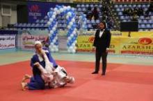 صدر نشینی مقتدرانه بانوان همدان در روز نخست مسابقات جودو بزرگسالان کشور